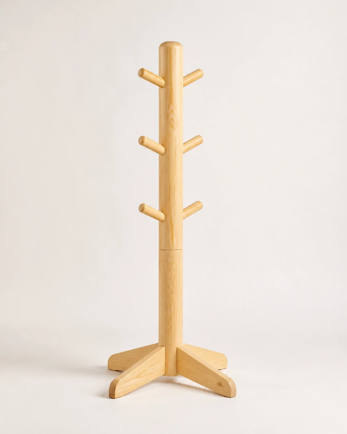 Kids Natural Pine Coat Rack CR-W06